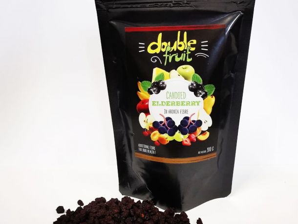 CANDIED ELDERBERRY IN ARONIA FIBRE 100g