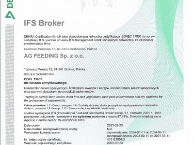 CERTYFIKAT IFS BROKER